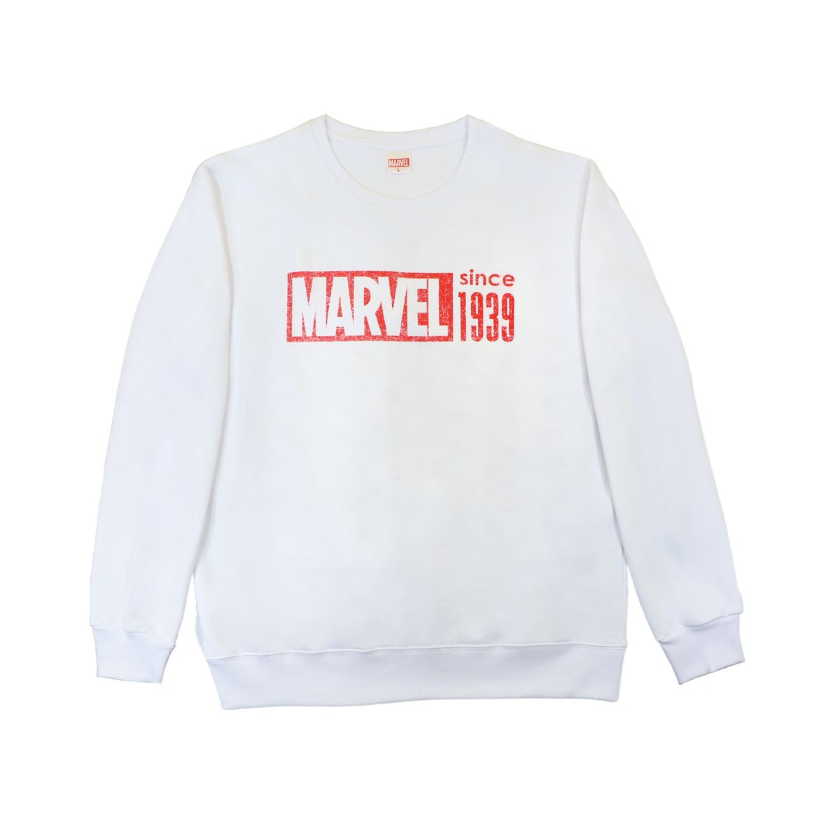 MARVEL - Poleron Hombre Vintage Blanco Marvel