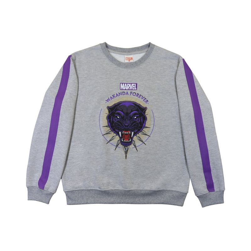 MARVEL - Poleron Mujer Black Panther Wakanda Gris Marvel.