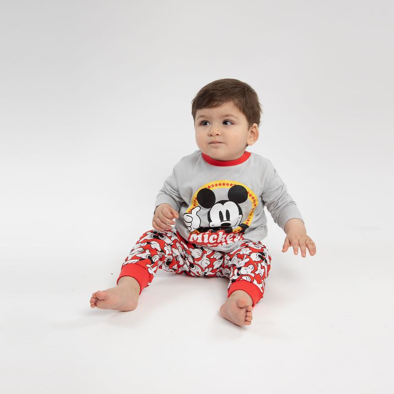 DISNEY - Pijama Niño Mickey Okey Gris Disney