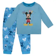 DISNEY - Pijama niño mickey mouse celeste