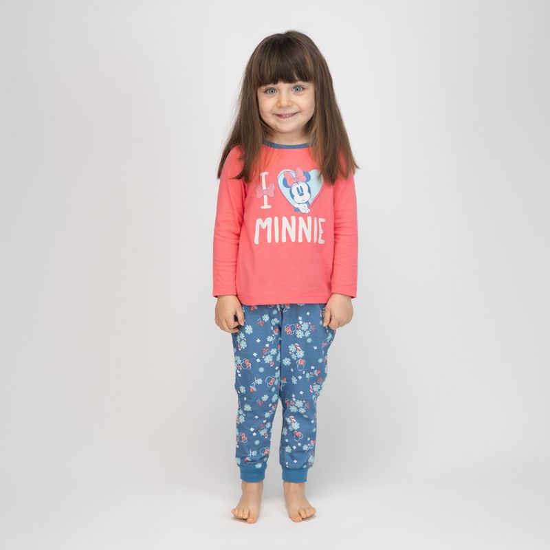 DISNEY - Pijama Niña Minnie Kiss Heats Rosado Disney