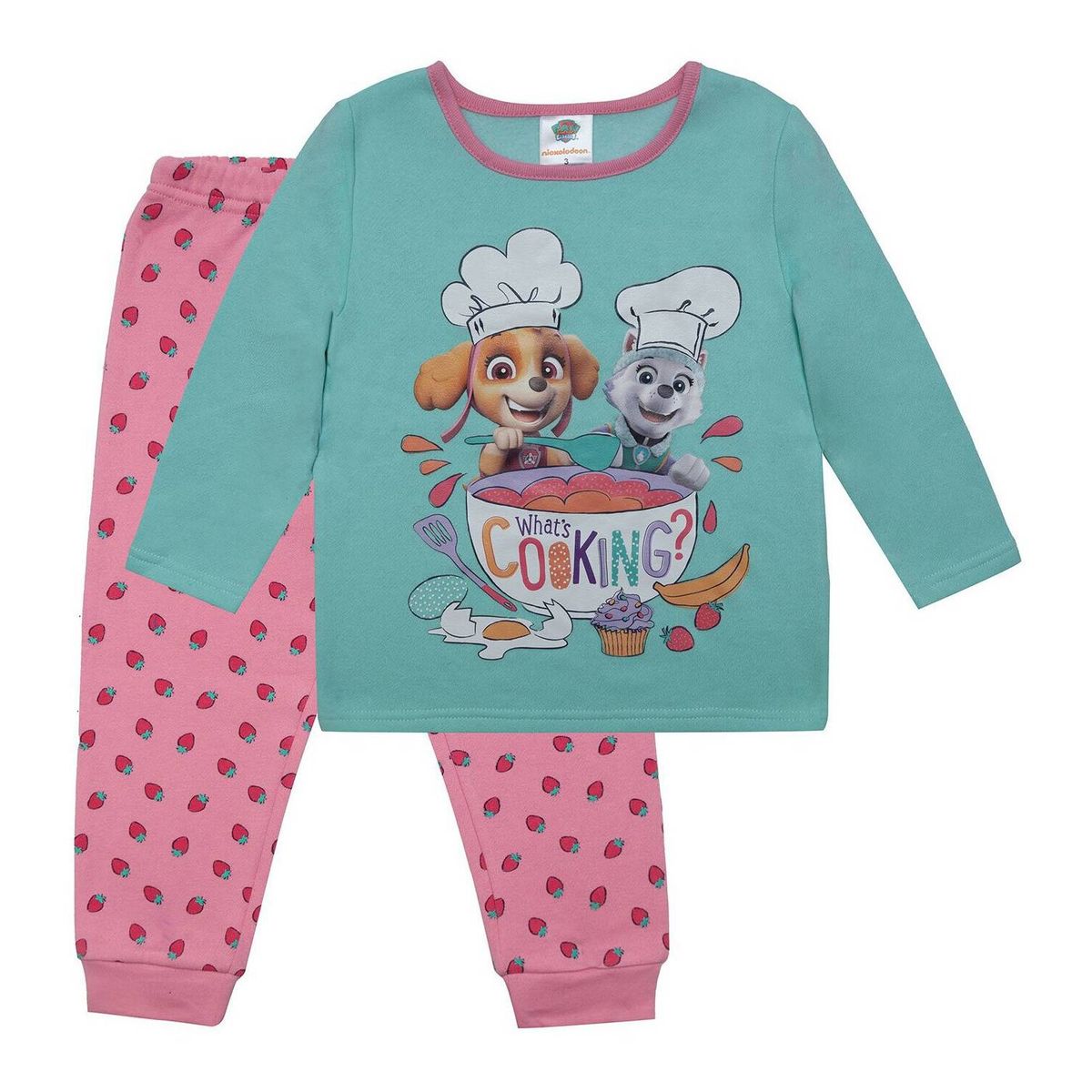 PAW PATROL - Pijama Niña Cooking Celeste Paw Patrol