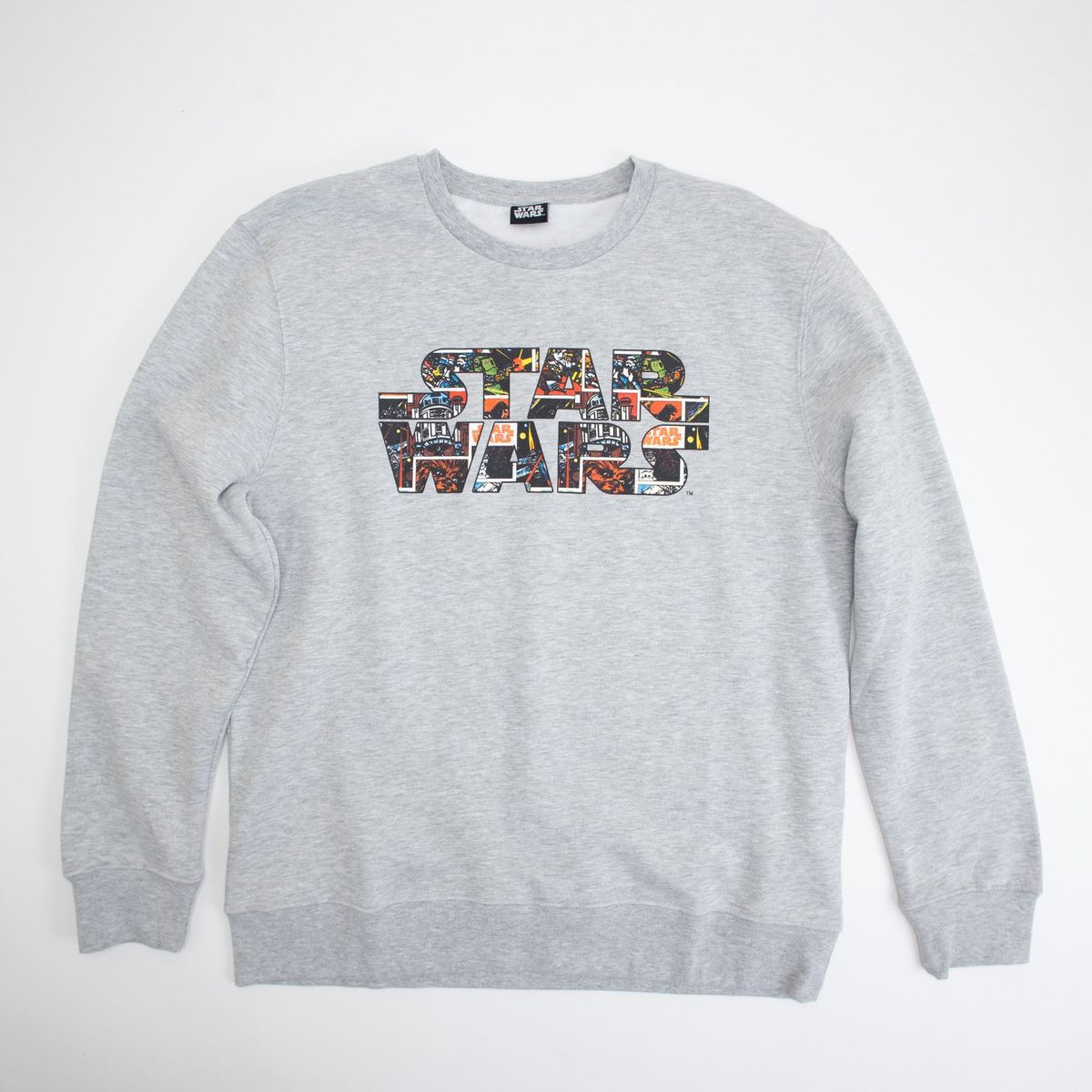 STAR WARS - Poleron Hombre Inside Letters Gris Star Wars