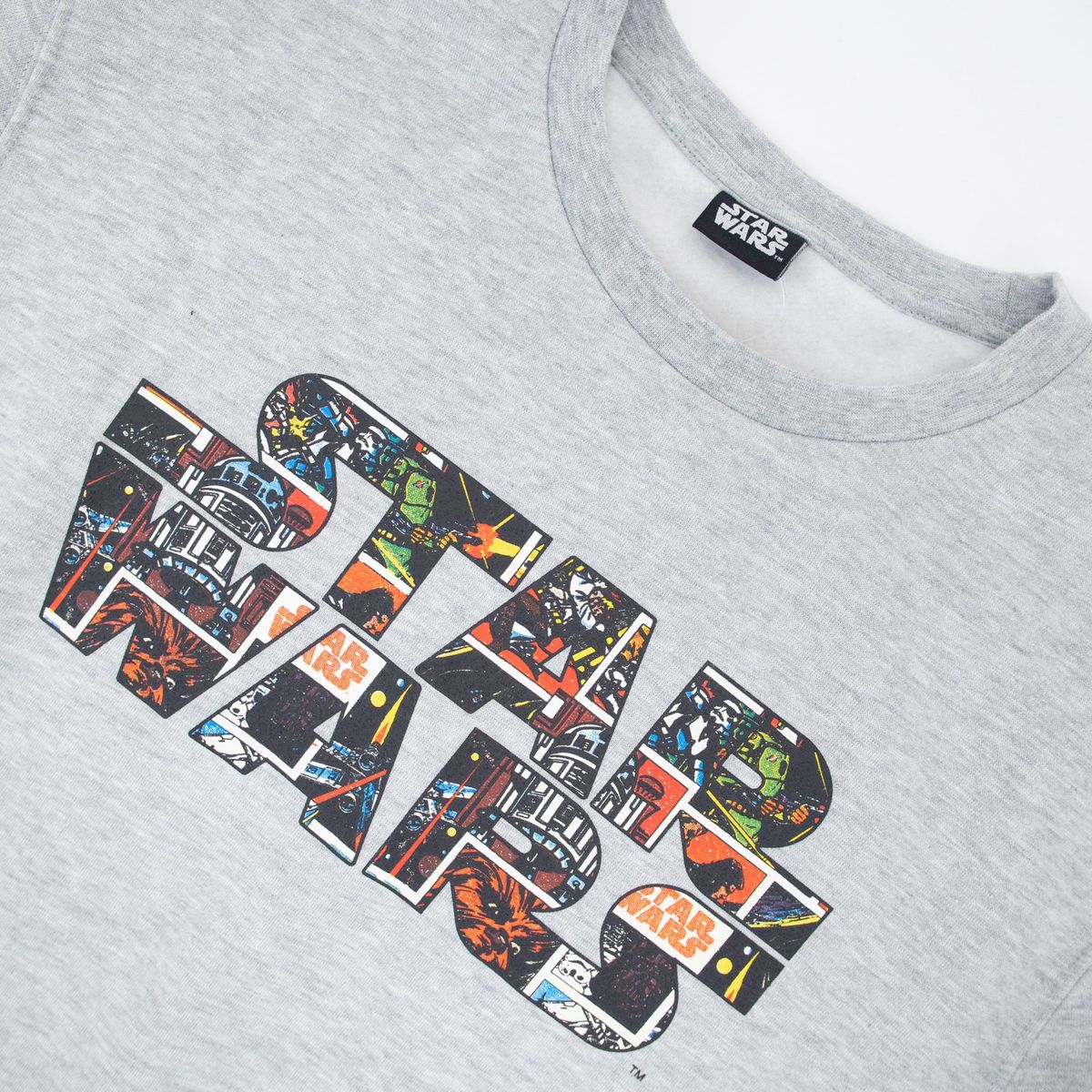 STAR WARS - Poleron Hombre Inside Letters Gris Star Wars