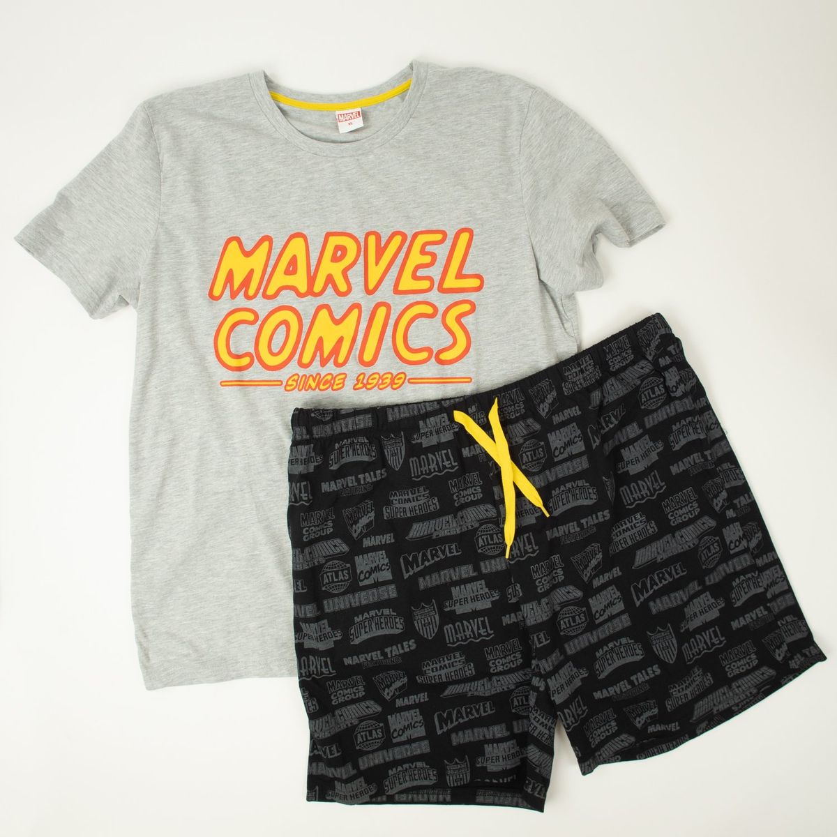 MARVEL - Pijama Hombre Vintage Gris Marvel