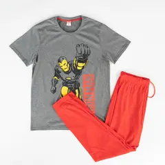 MARVEL - Pijama Hombre Iron Man Fist Gris