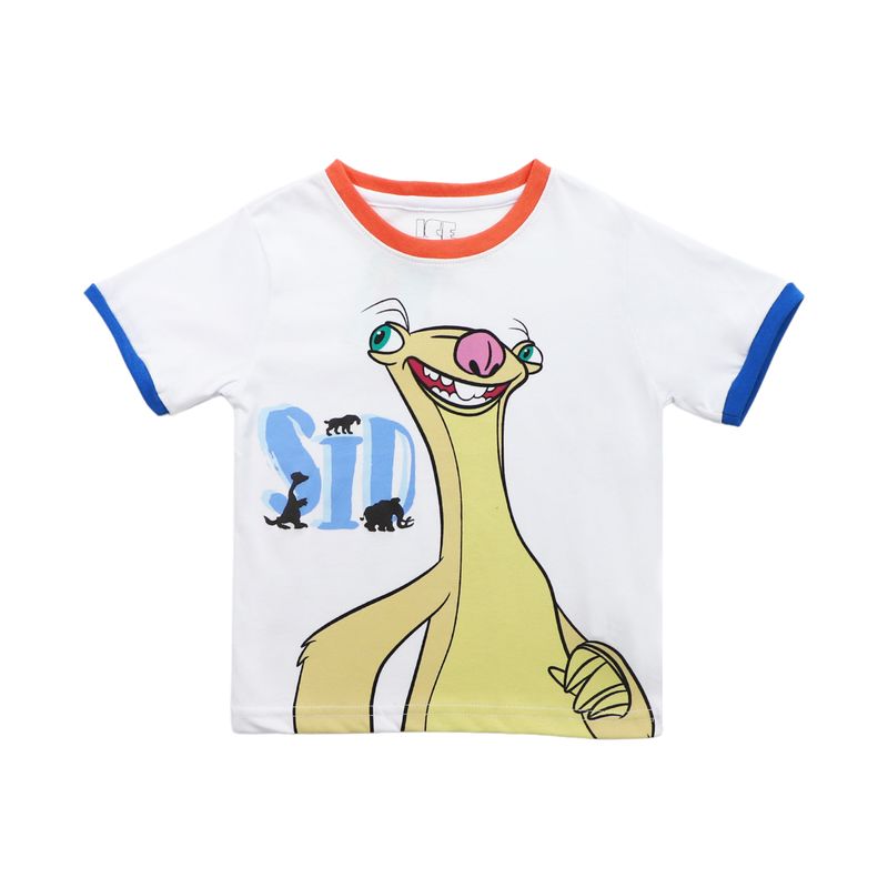 DISNEY - Polera Niño Sid Happy Blanco La Era Del Hielo