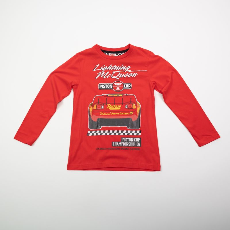 DISNEY - Polera Niño Cars Maletero Rojo Disney