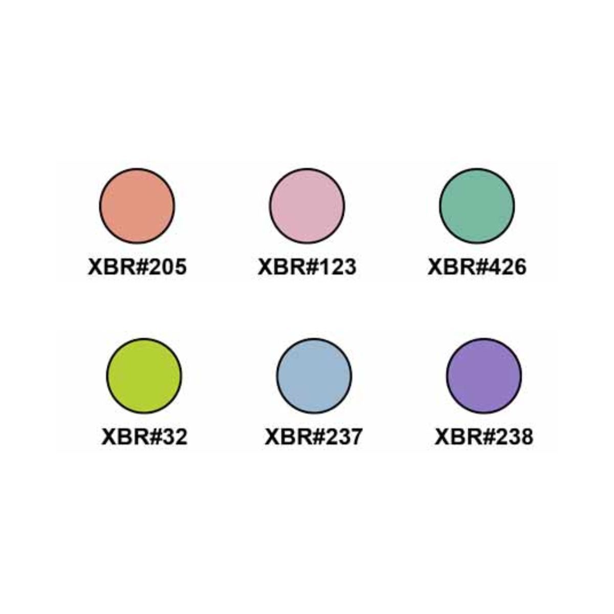 SAKURA - Set 6 Marcadores Acuarelables Koi Lettering Colores Pastel