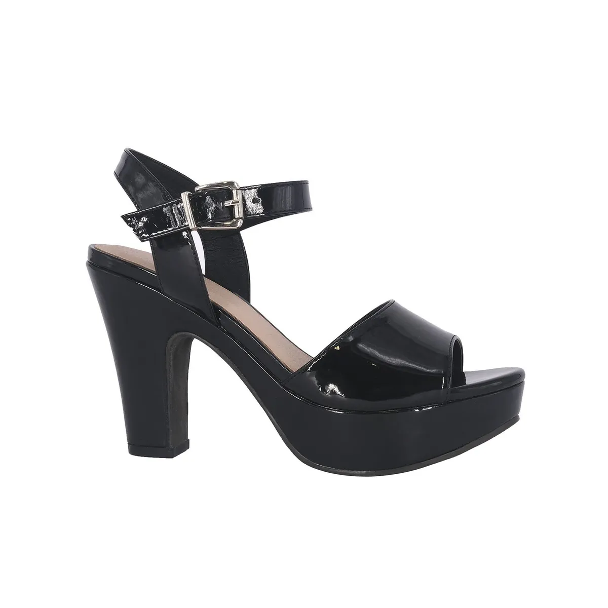 ALQUIMIA - Sandalia Mujer Negro Tree Alquimia