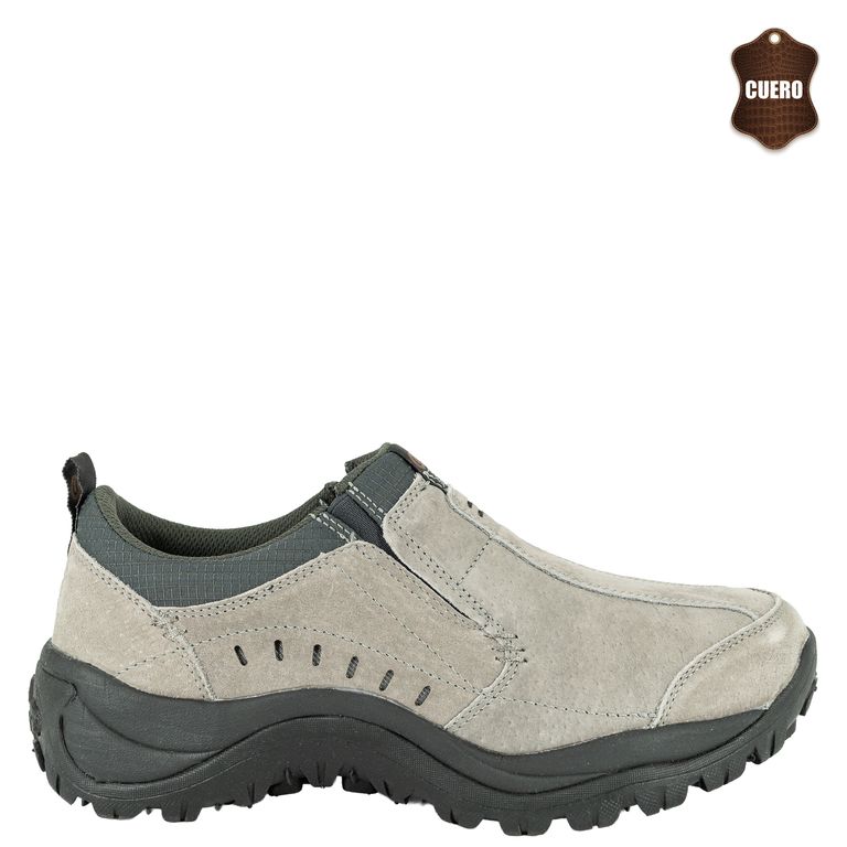 Zapato de Cuero Hombre Gris Cedro