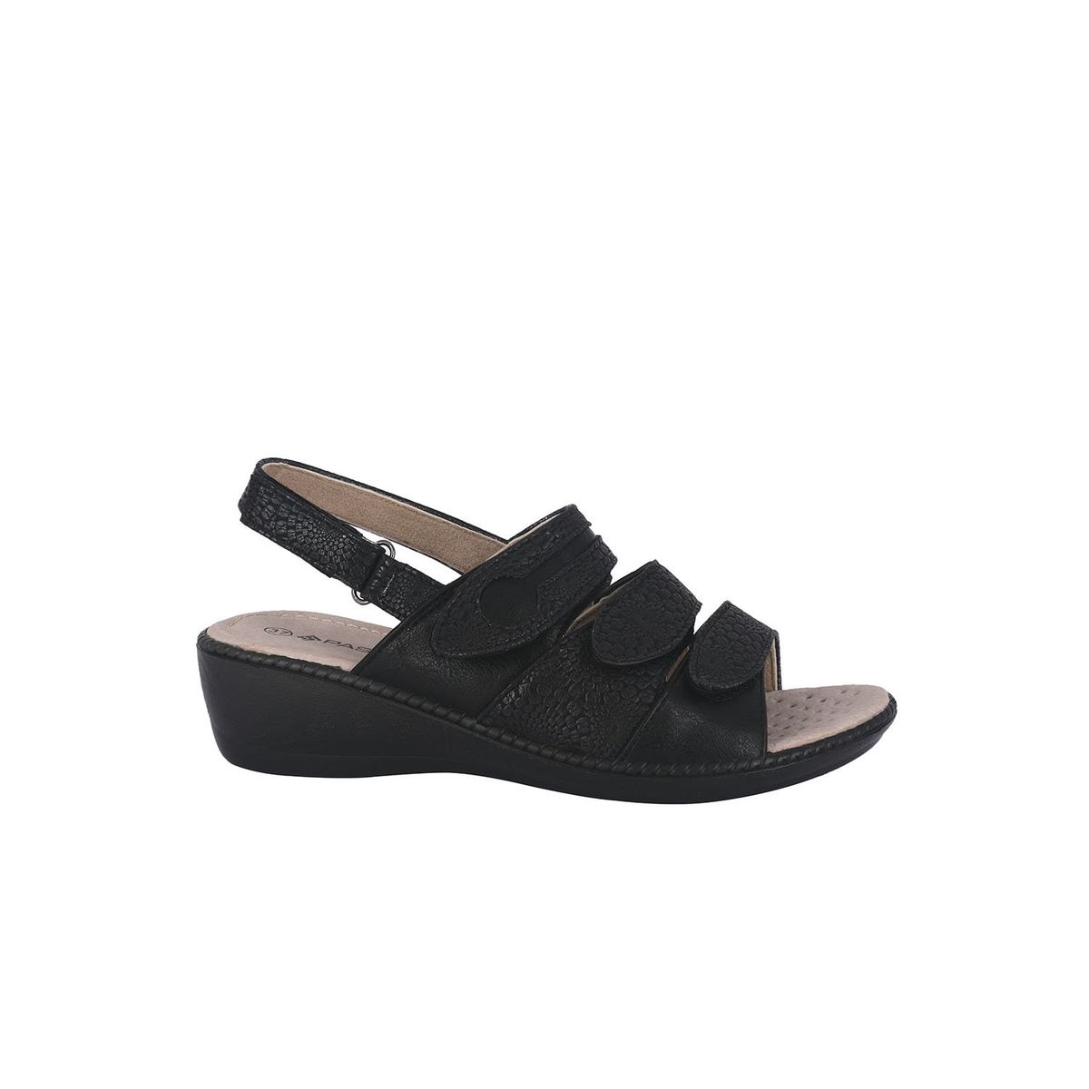 PASSER - Sandalia Mujer Negro Picea Passer