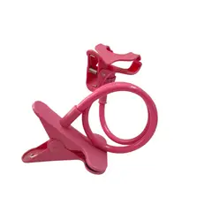 GENERICO - SOPORTE PARA CELULAR ANCLAJE TIPO CLIP FUCSIA
