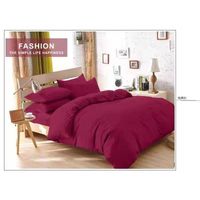 Juego de Sabanas King con Fundas para almohada - Color Burdeo