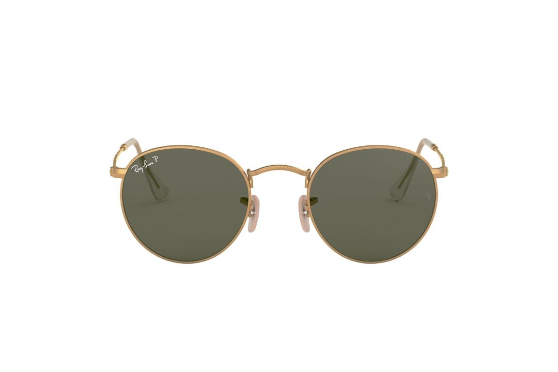 Lentes de Sol Round Metal Verde Polarizados Ray-Ban Verde S