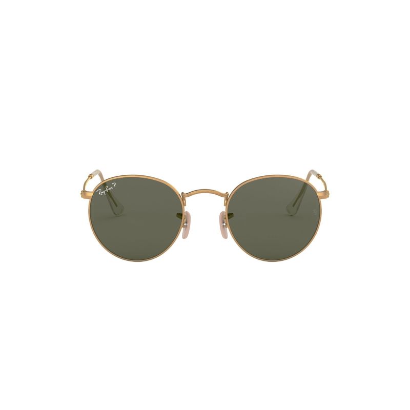RAY BAN - Lentes de Sol Round Metal Verde Polarizados