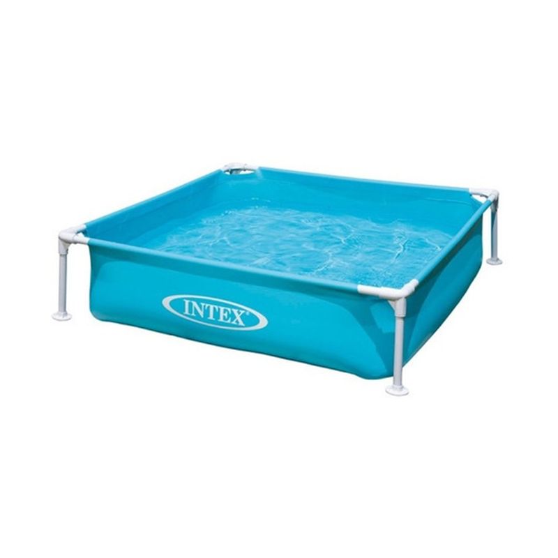 INTEX - Piscina Cuadrada 122*122*30cm Azul Intex