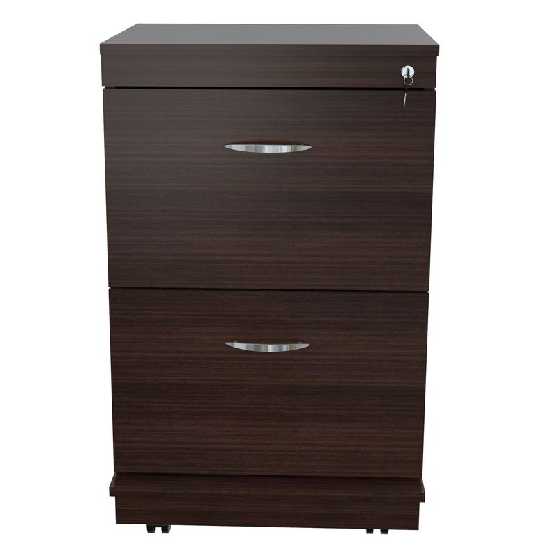 INVAL - Archivador 2 cajones 70,5X47,5X40 cm Wengue