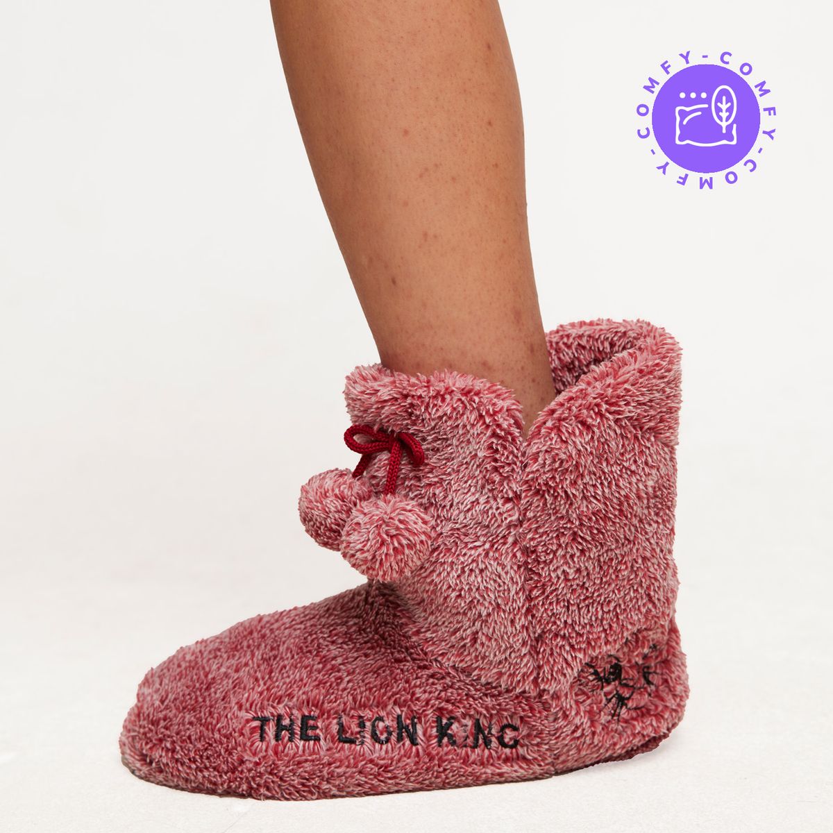 DISNEY - Pantufla Bota Mujer Rey Leon Carita Rosado Disney