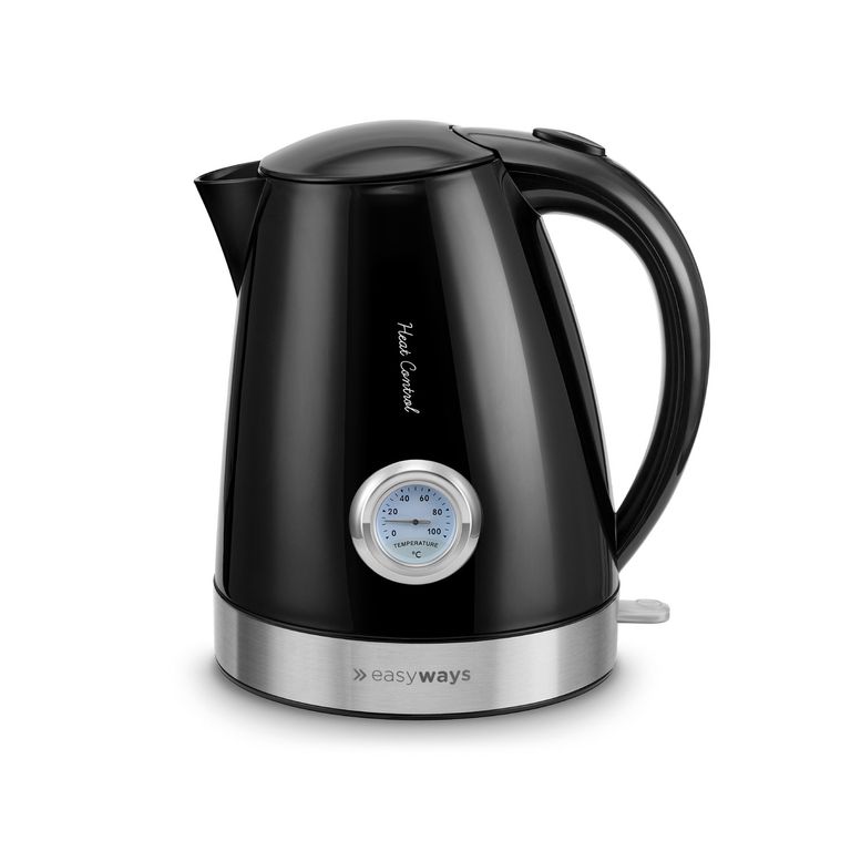 EASYWAYS Hervidor Heat Control Negro 1,7 L