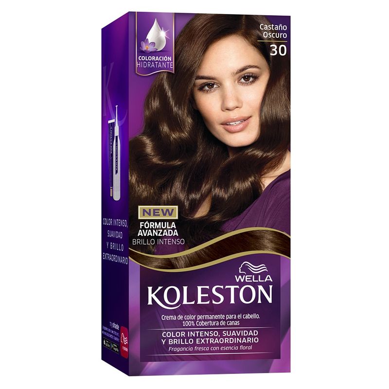 KOLESTON - Tintura Permanente 30 Castaño Oscuro