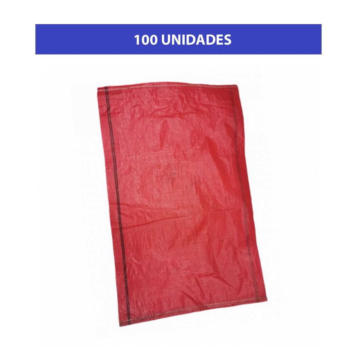 GENERICO - Saco Papero 25kg Aprox 45 X 70cm Rojo Pack 100 Unidades