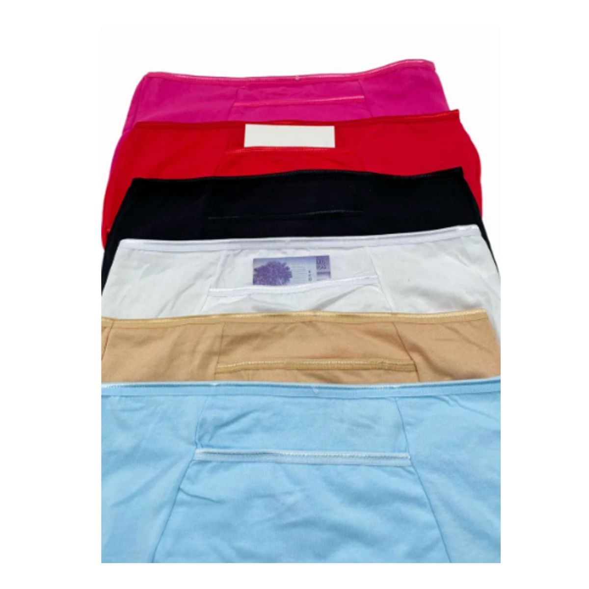 EVERSO - Pack 3 Calzón Mujer Liso Con Bolsillo.