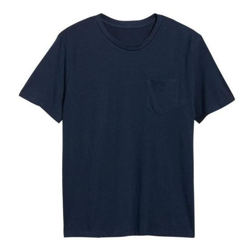 OLD NAVY - Polera Manga Corta con Bolsillo Azul OLD NAVY
