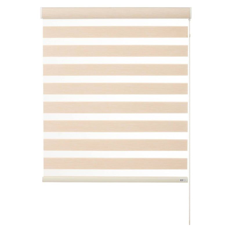 BERTEX - Roller Duo Traslúcido Beige Zebra 80x170 cm Persiana alto ajustable