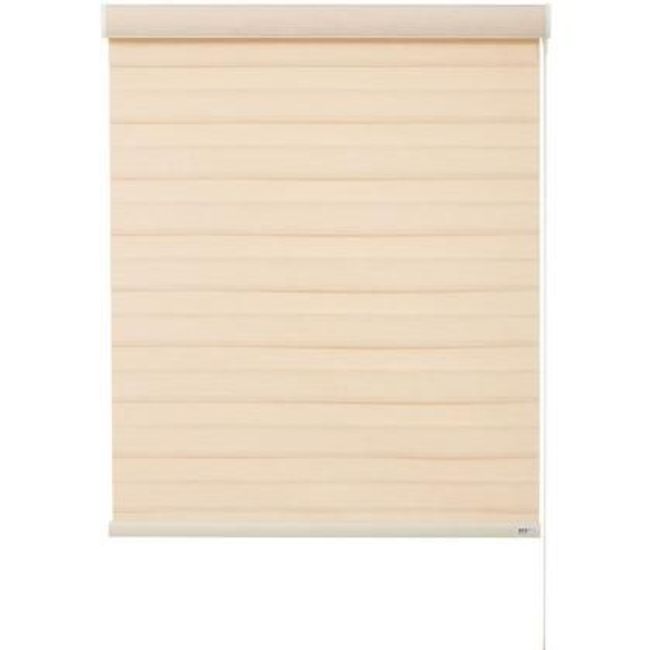 BERTEX - Roller Duo Traslúcido Beige Zebra 90x235 cm Persiana alto ajustable