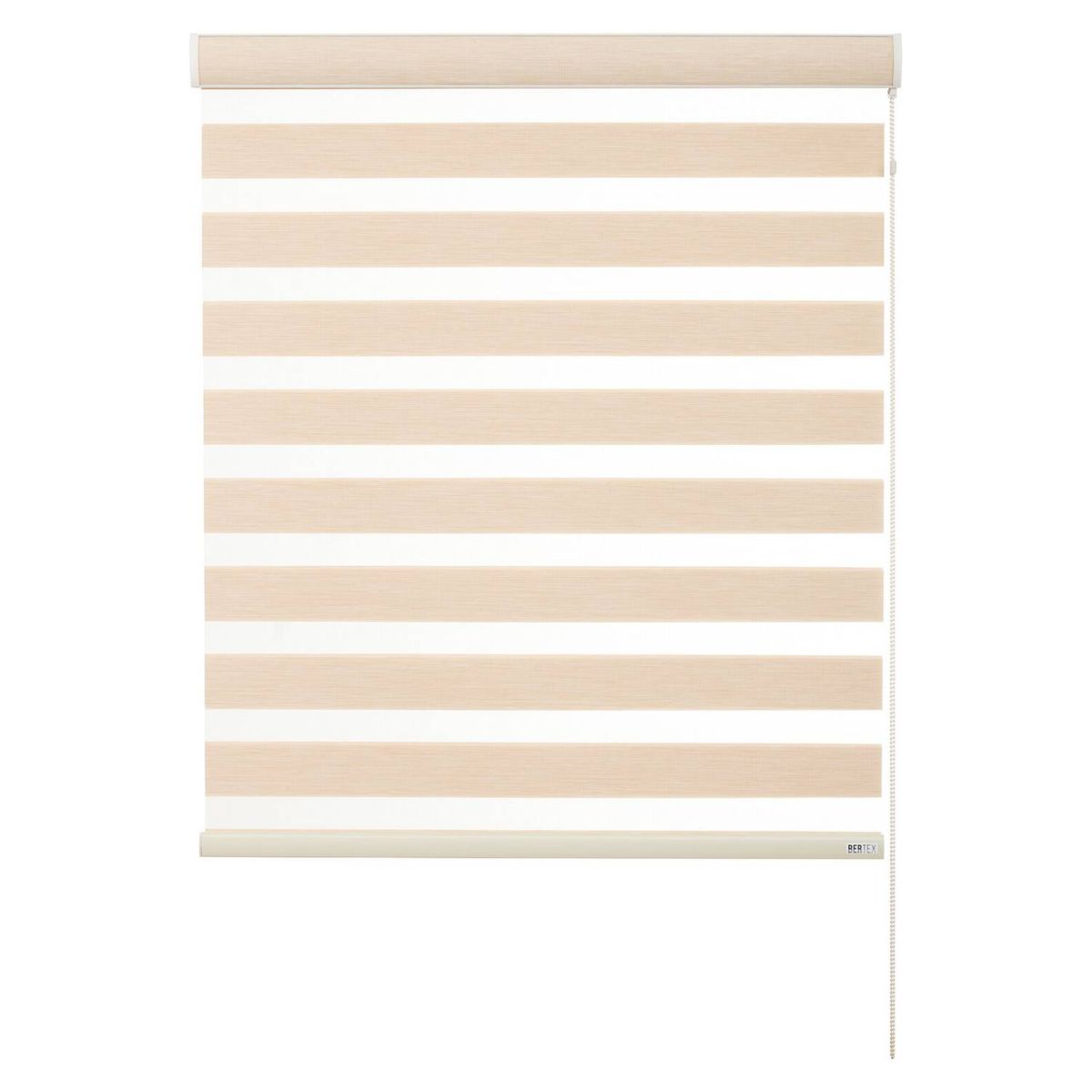 BERTEX - Roller Duo Traslúcido Beige Zebra 95x170 cm Persiana alto ajustable