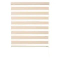 BERTEX - Roller Duo Traslúcido 170cm ancho x 235cm alto Beige Zebra