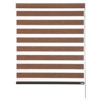 Roller Duo Traslúcido 125cm ancho x 235cm alto Café Zebra