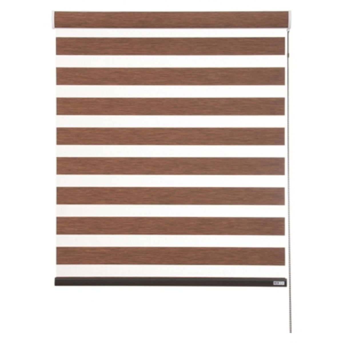 BERTEX - Roller Duo Traslúcido Café Zebra 140x235 cm Persiana alto ajustable
