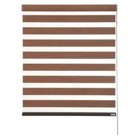 Roller Duo Traslúcido 155cm ancho x 170cm alto Café Zebra