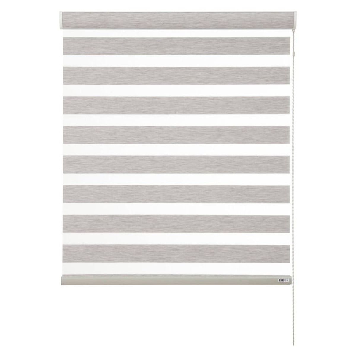 BERTEX - Roller Duo Traslúcido Gris Zebra 80x235 cm Persiana alto ajustable