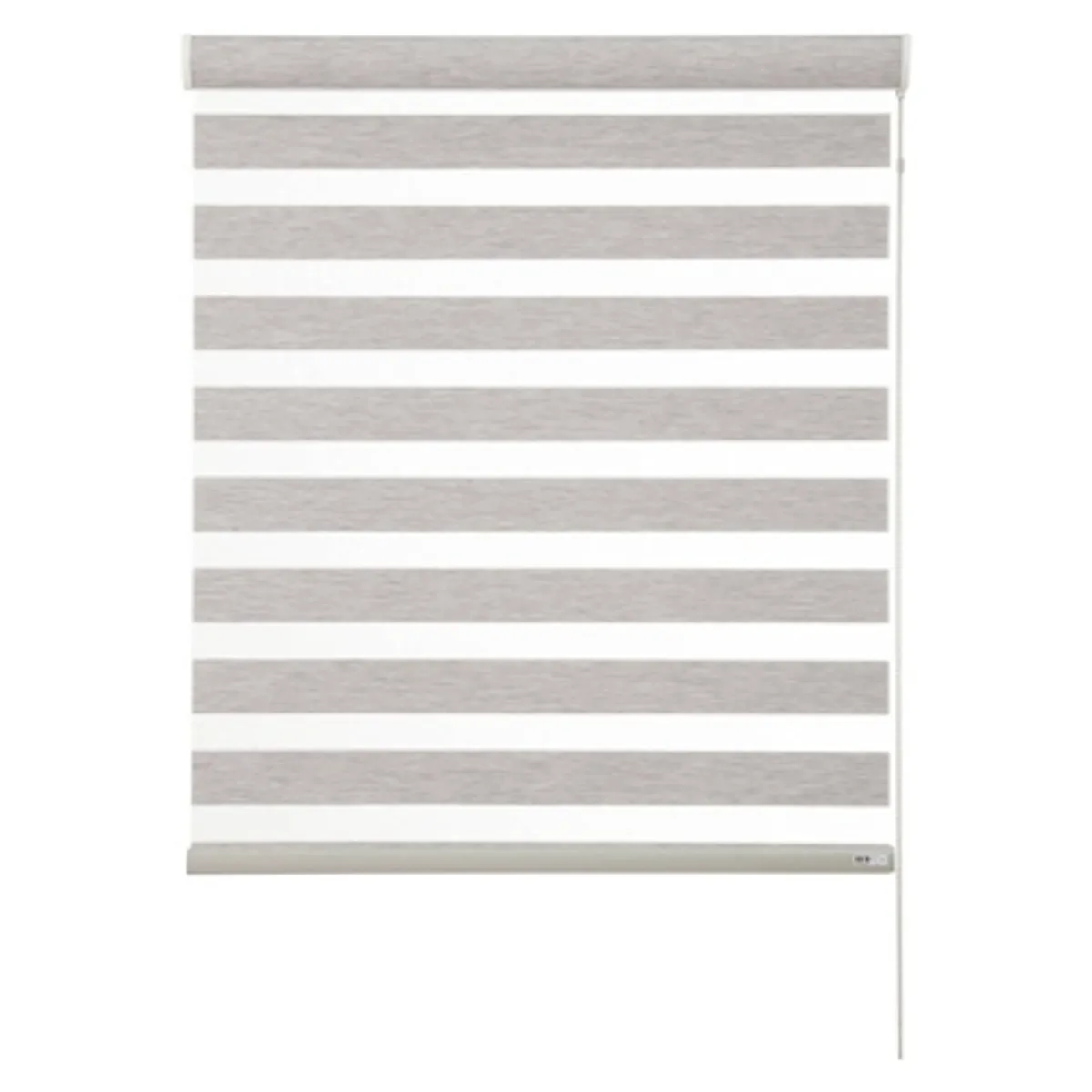 BERTEX - Roller Duo Traslúcido Gris Zebra 85x235 cm Persiana alto ajustable