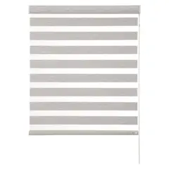 BERTEX - Roller Duo Traslúcido Gris Zebra 95x170 cm Persiana alto ajustable