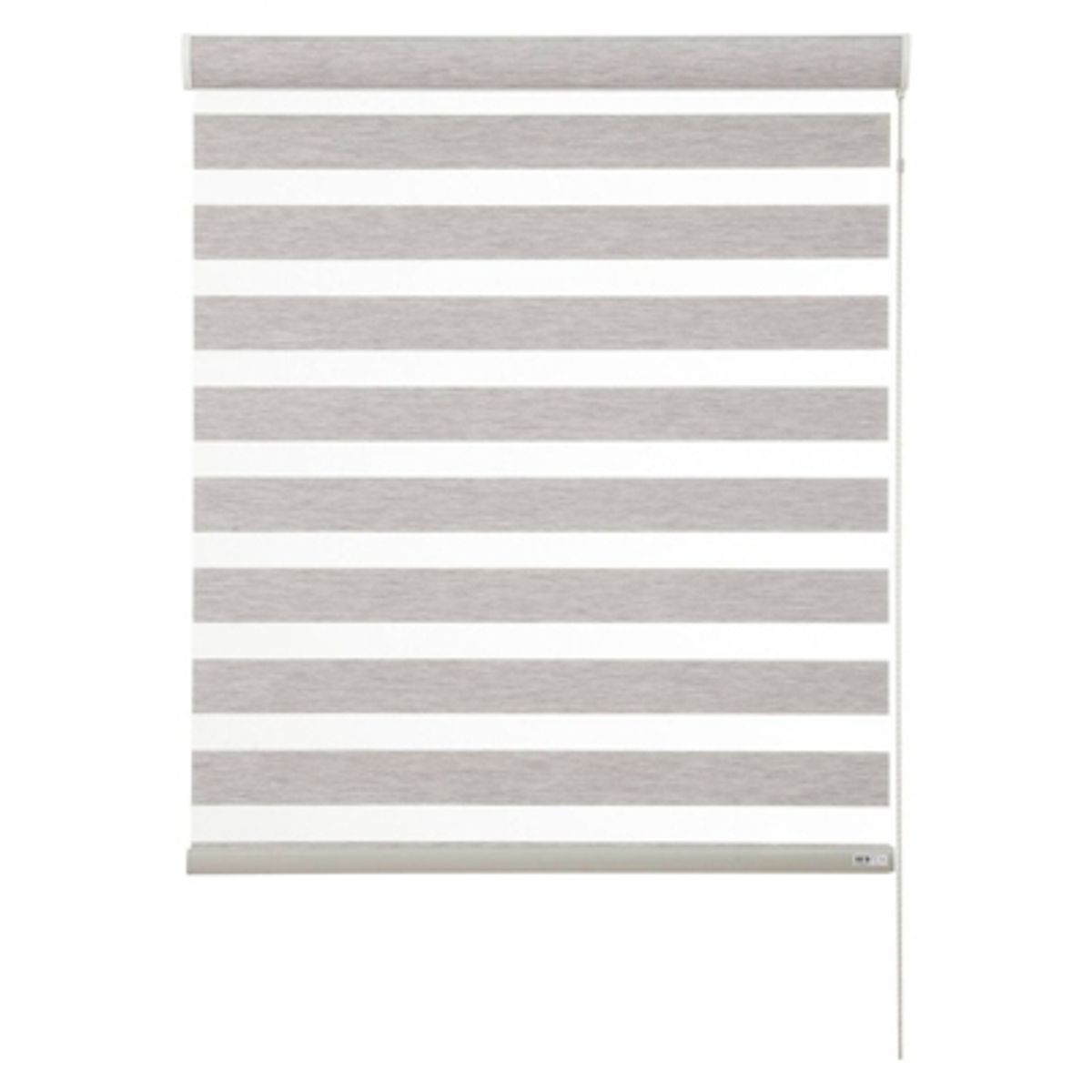BERTEX - Roller Duo Traslúcido Gris Zebra 130x170 cm Persiana alto ajustable