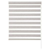 Roller Duo Traslúcido 130cm ancho x 235cm alto Gris Zebra