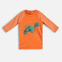 LIPPI - Polera Baby Boy Sun Pro 3/4 Sleeve UV-Stop T-Shirt Mandarina