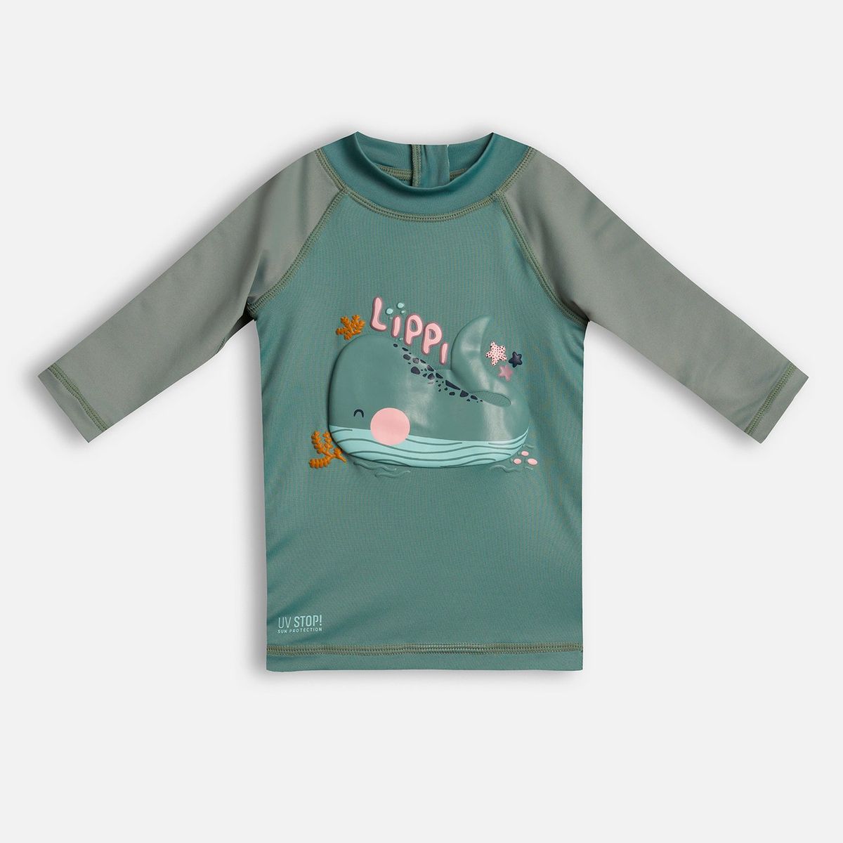 LIPPI - Polera Baby Girl Sun Pro 3/4 Sleeve UV-Stop T-Shirt Jade Lippi