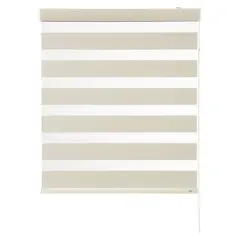 BERTEX - Roller Duo Blackout Zebra Día-Noche Beige 95x170 cm Altura ajustable
