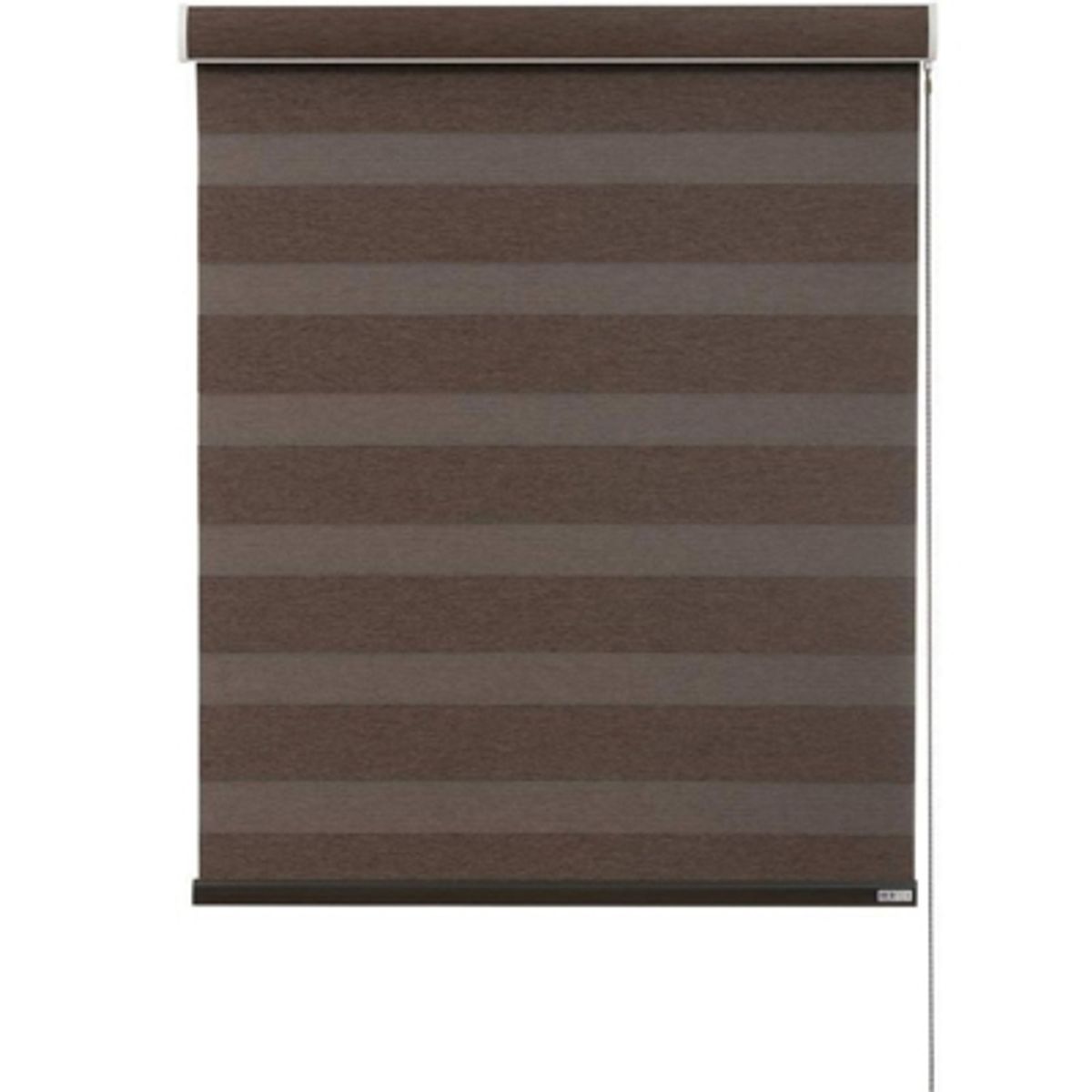 BERTEX - Roller Duo Blackout Zebra Día-Noche Café 145x170 cm Altura ajustable