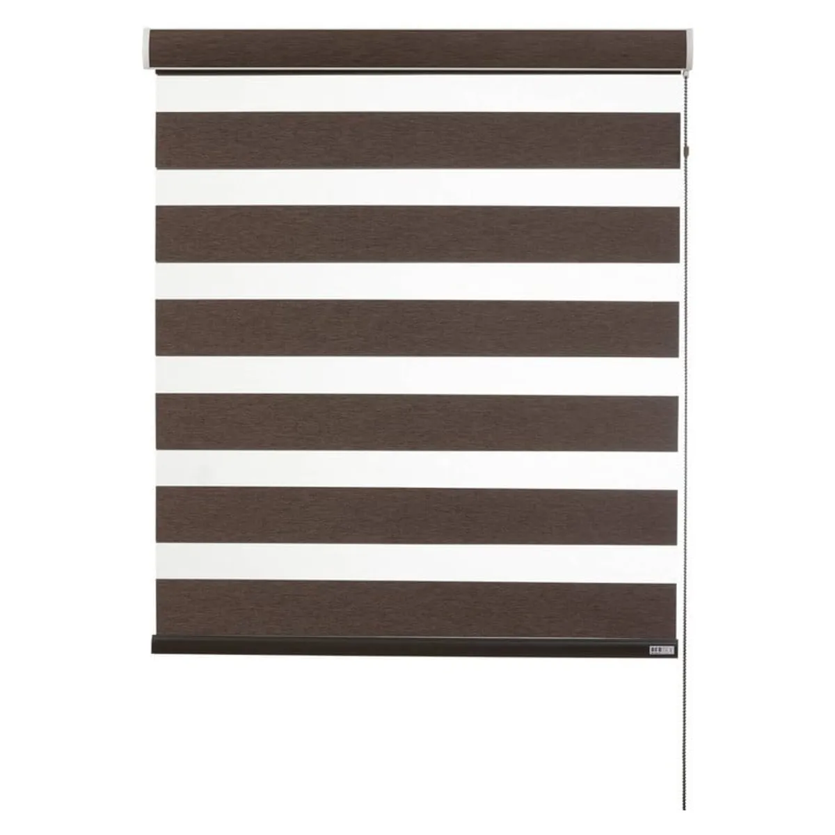 BERTEX - Roller Duo Blackout Zebra Día-Noche Café 155x235 cm Altura ajustable