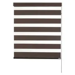 BERTEX - Roller Duo Blackout Zebra Día-Noche 165cm ancho x235cm alt Café