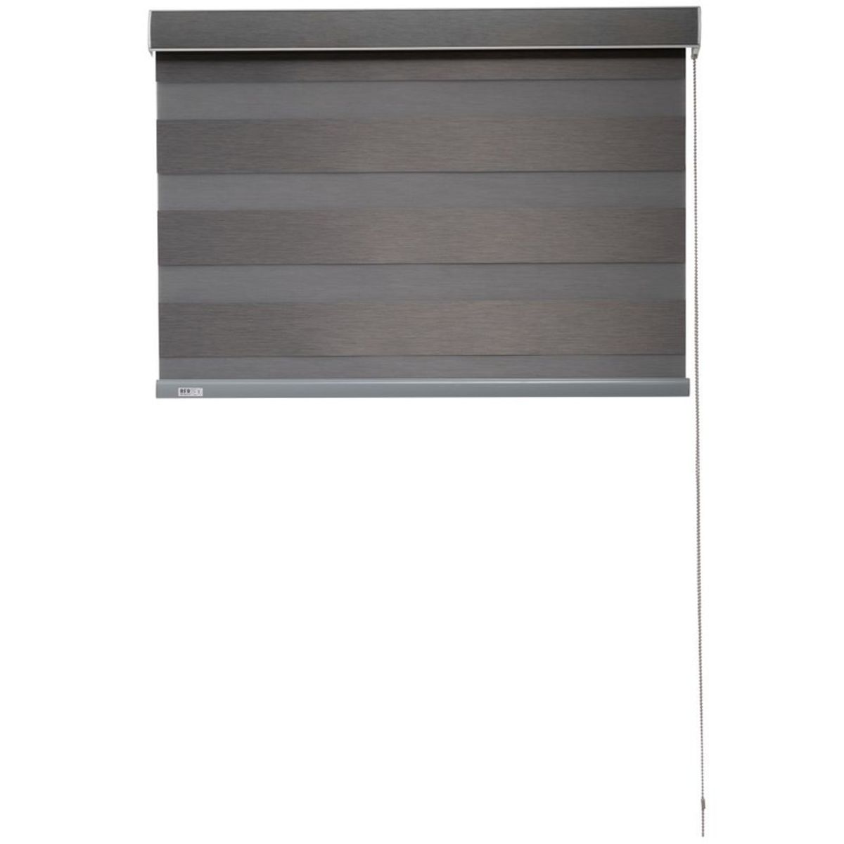 BERTEX - Roller Duo Blackout Zebra Día-Noche Grafito 120x235cm Altura ajustable