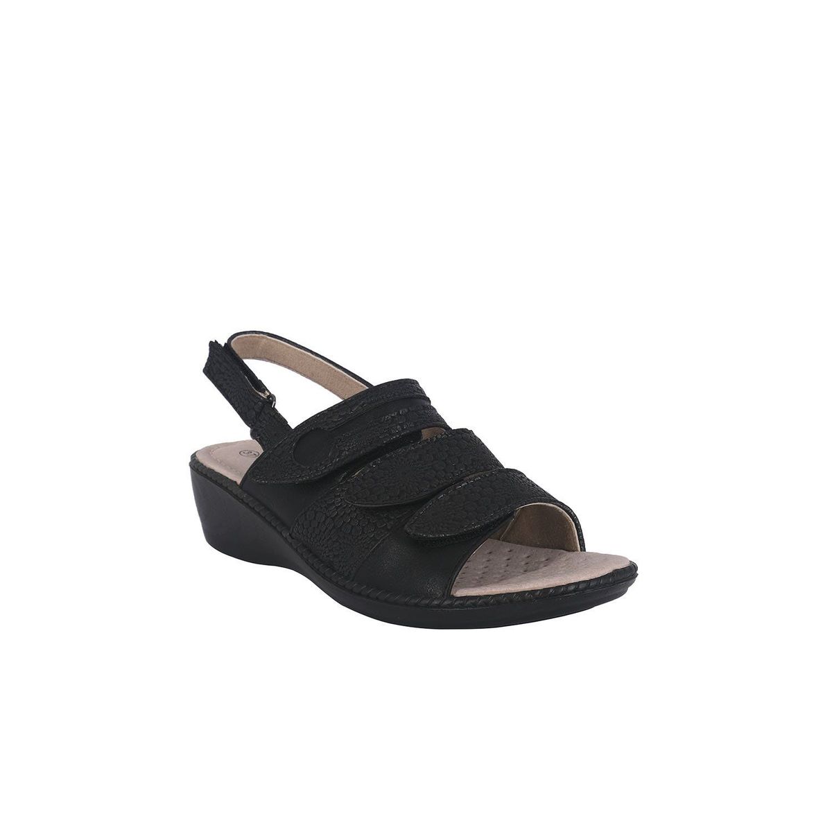 PASSER - Sandalia Mujer Negro Picea Passer
