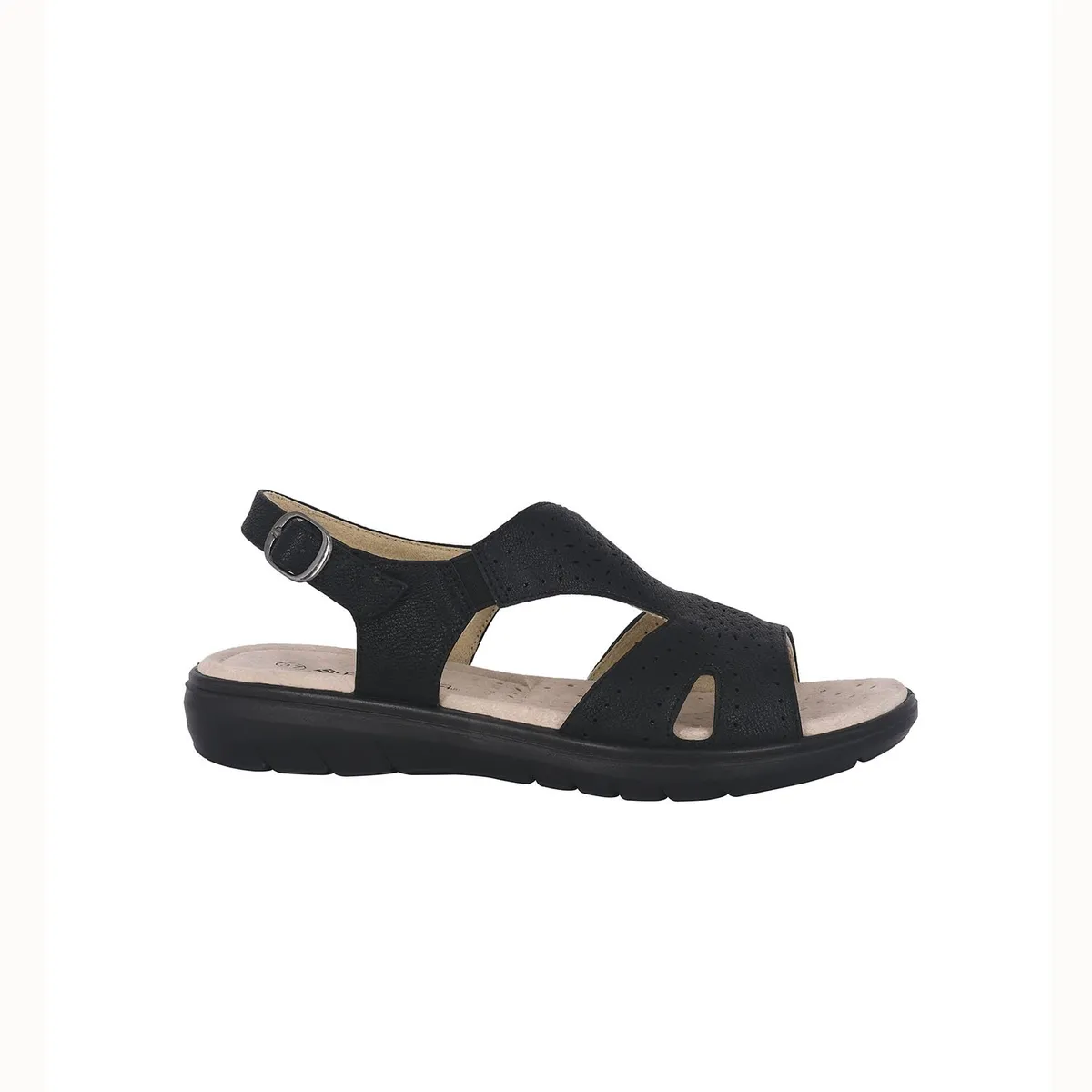 PASSER - Sandalia Mujer Negro Musgo Passer