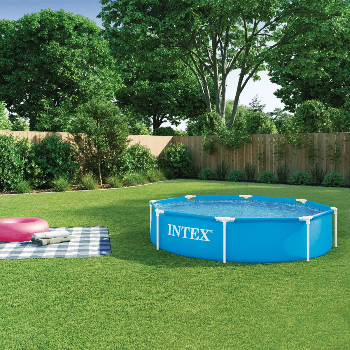 INTEX - Piscina Estructural Metal Frame 244 x 51 Cm